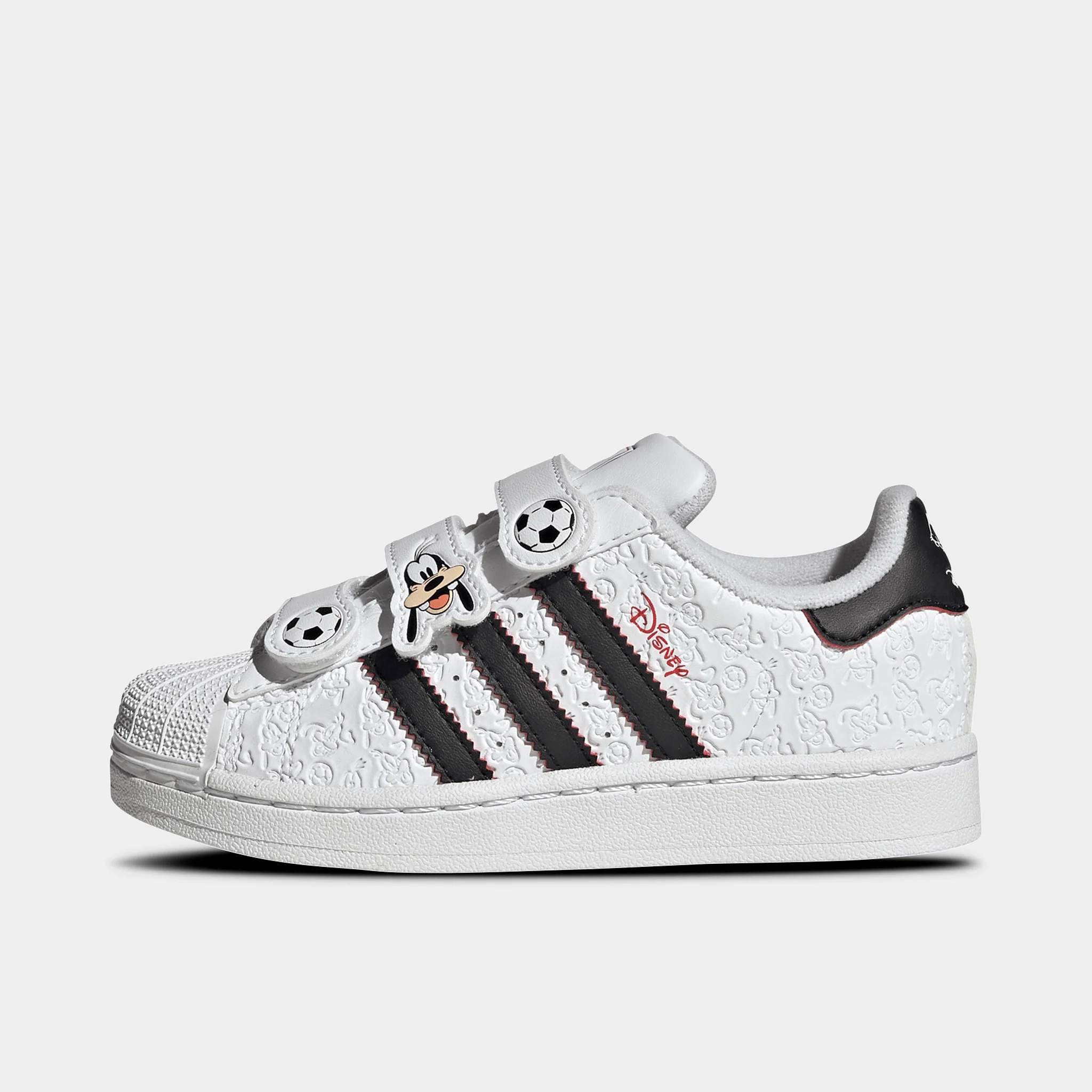 adidas Children's Superstar II White / Black - Red