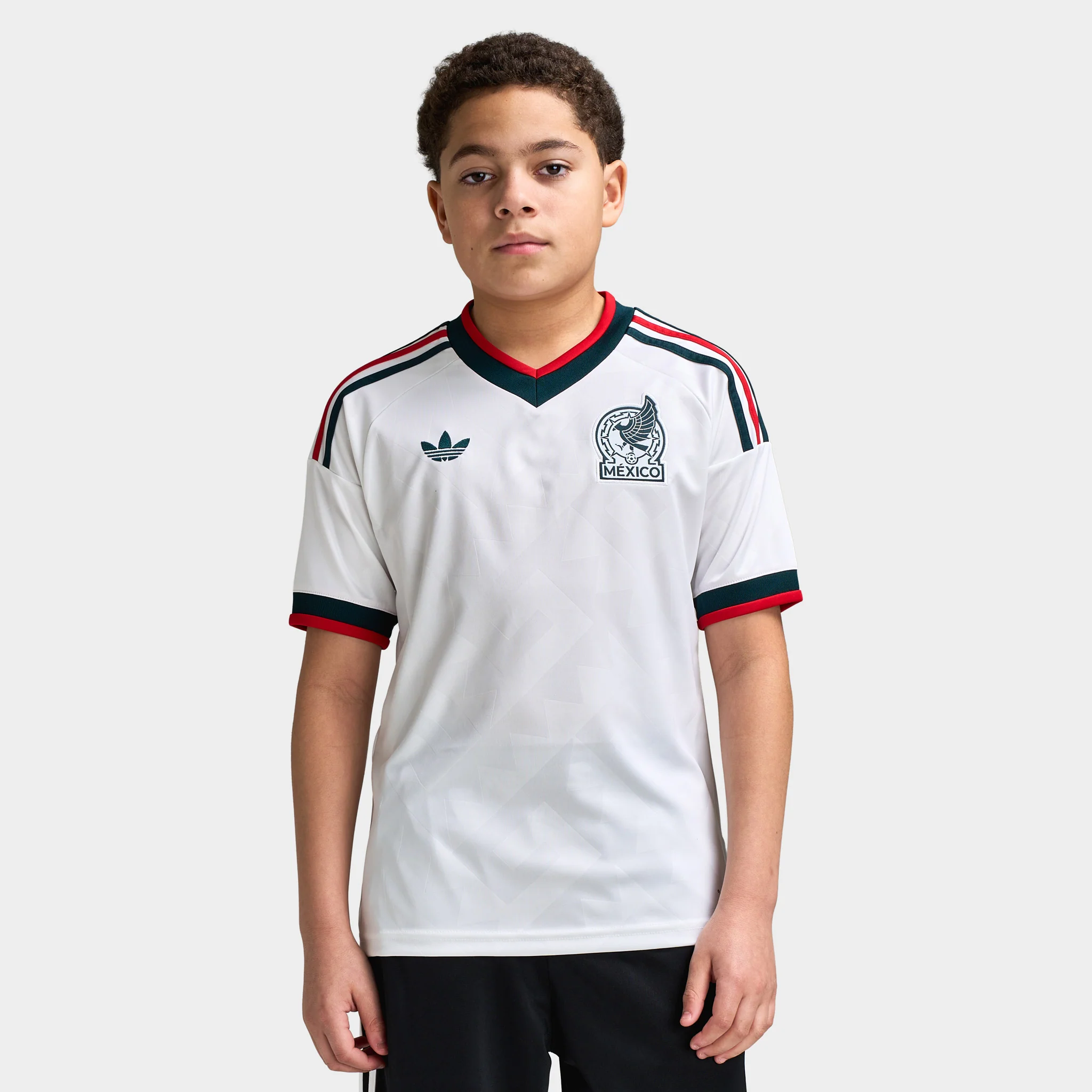 adidas Juniors' Mexico Replica Away Jersey White / Grey