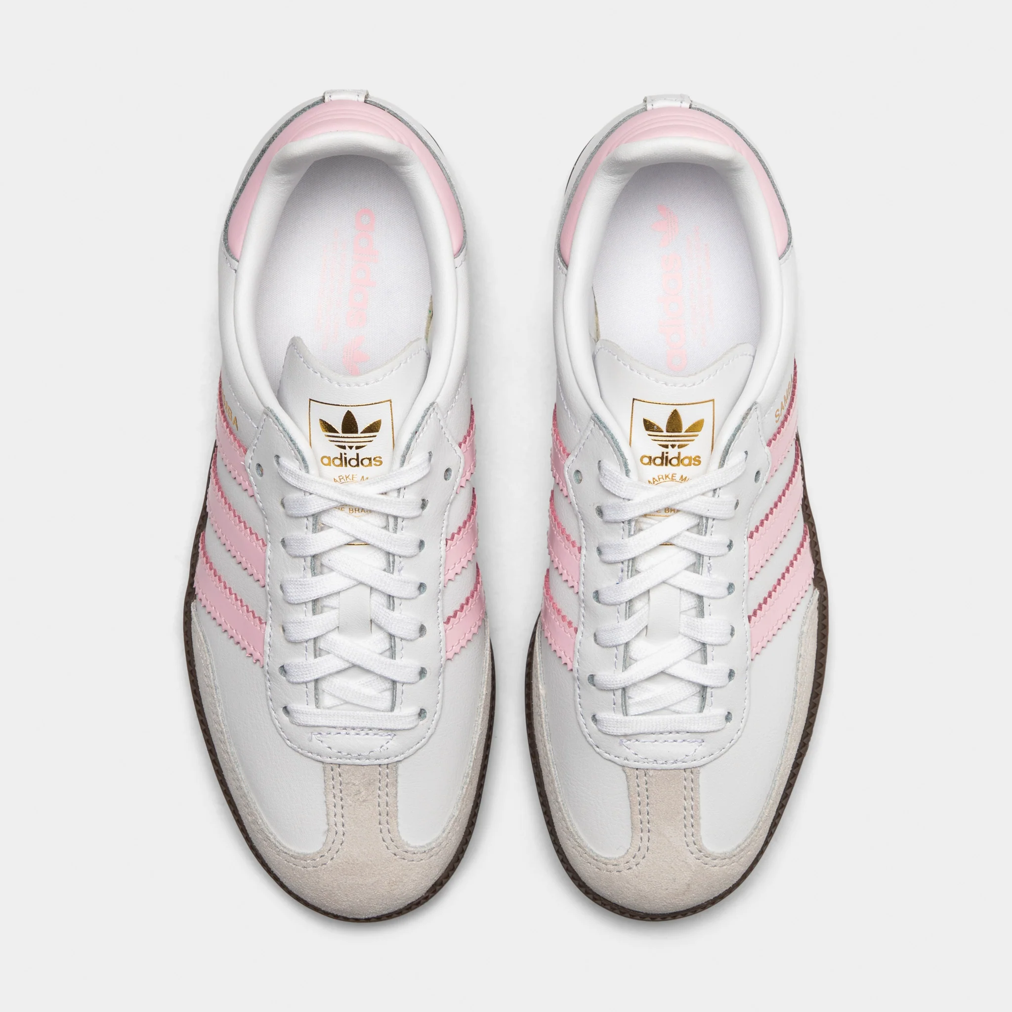 adidas Juniors' Samba OG White / Cloud Pink - Gum - Image 5