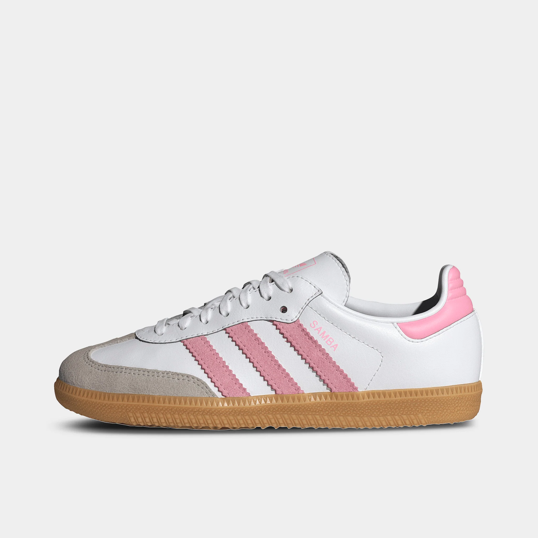 adidas Juniors' Samba OG White / Light Pink - Gum