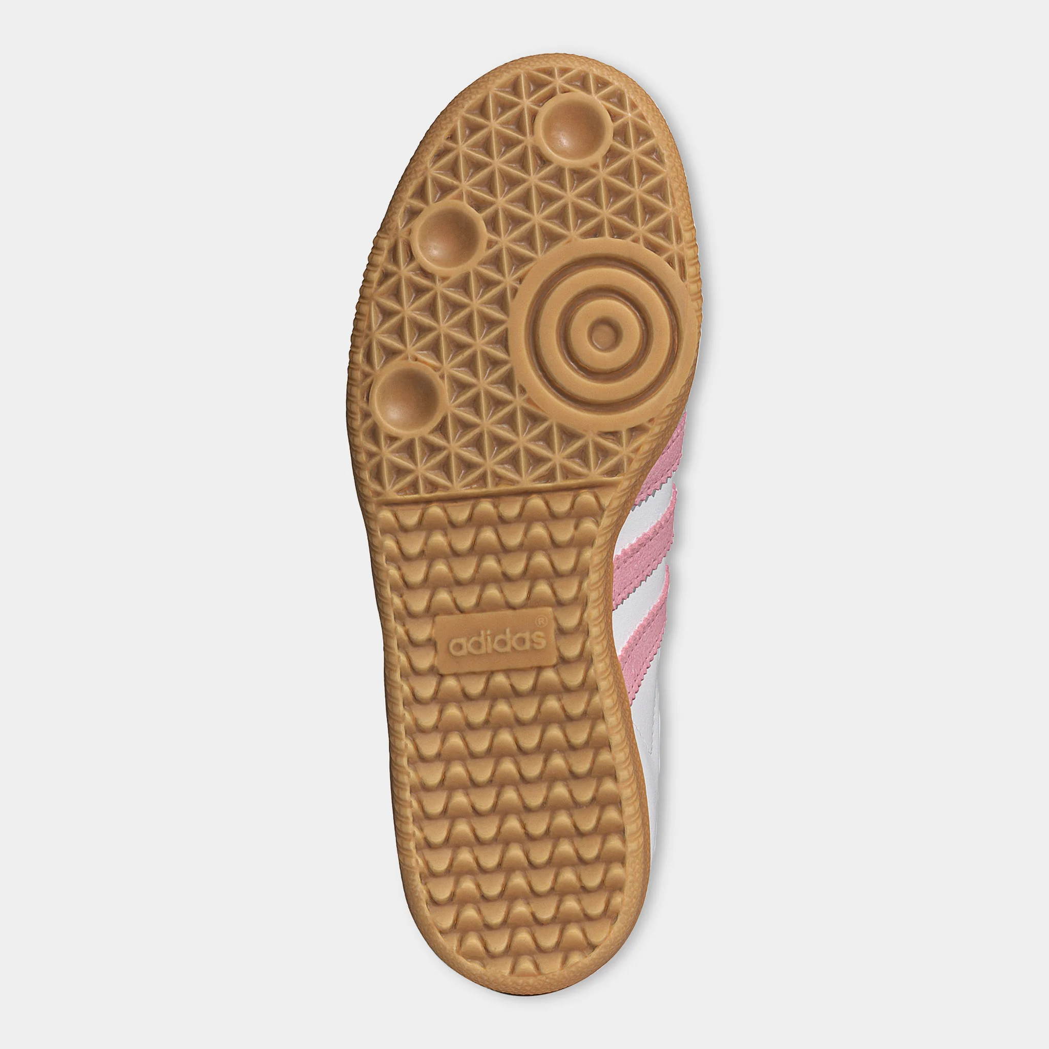 adidas Juniors' Samba OG White / Light Pink - Gum - Image 7