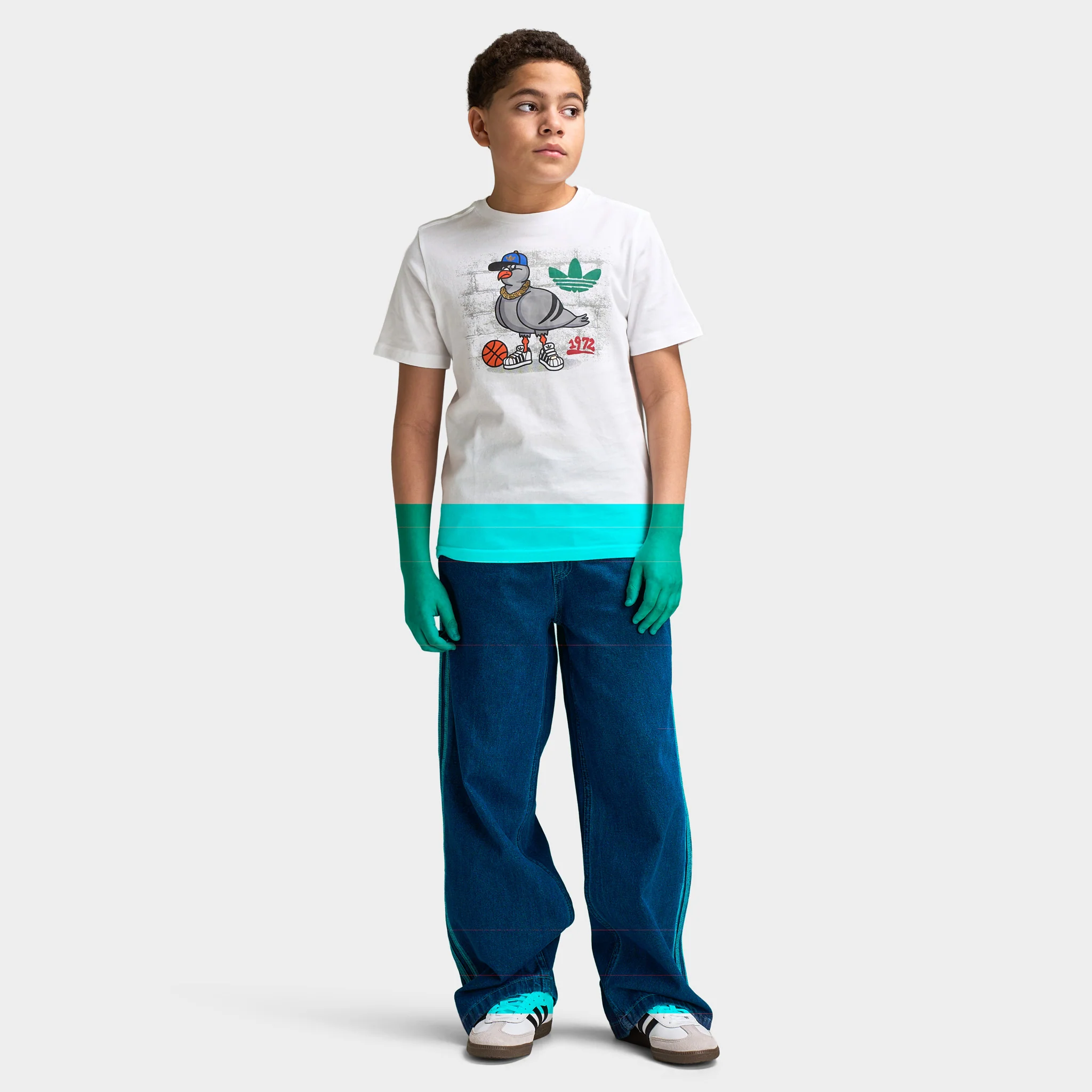 adidas Juniors' Sport Tee / White - Image 5