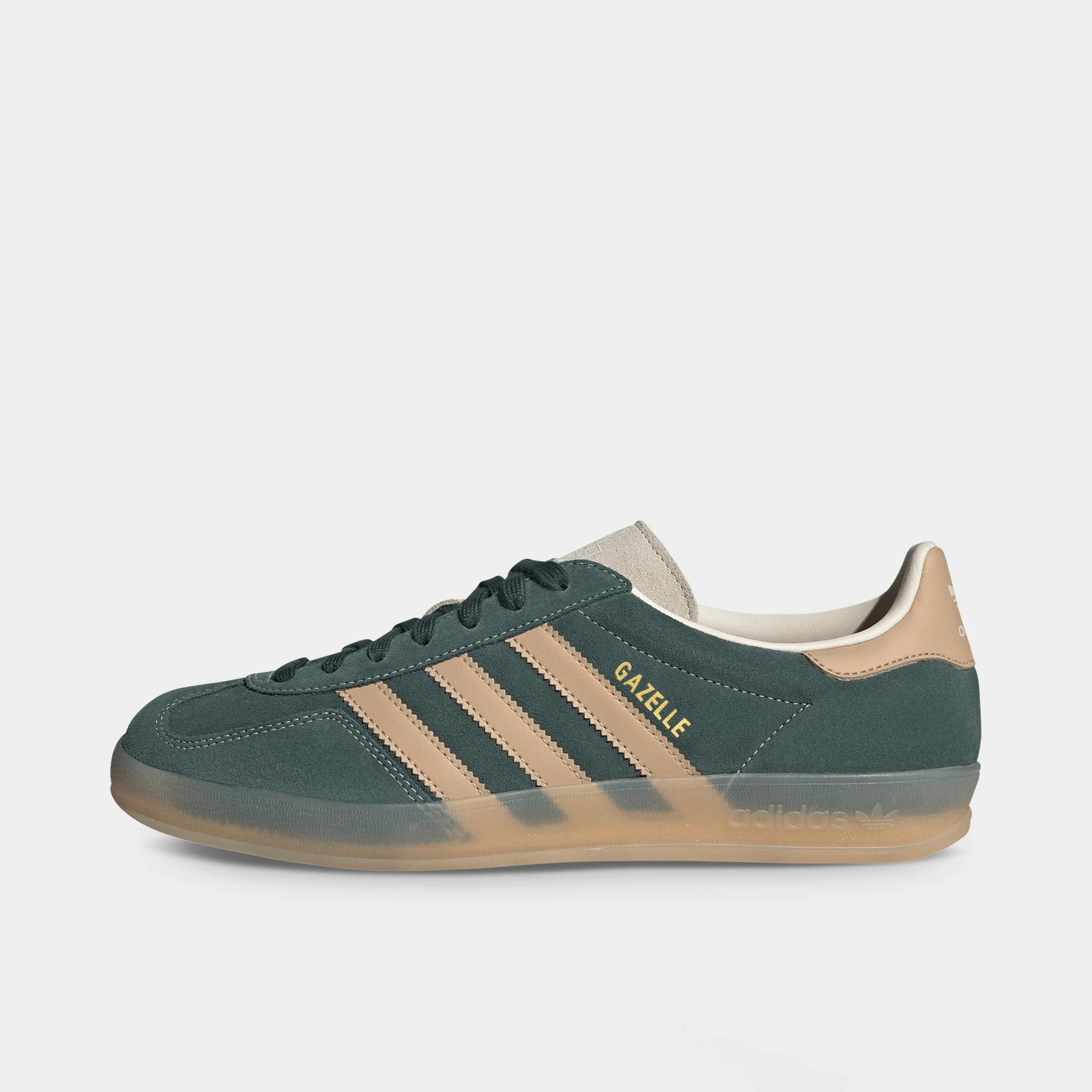 adidas Originals Gazelle Indoor Shadow Green / Warm Sandstone - Wonder White