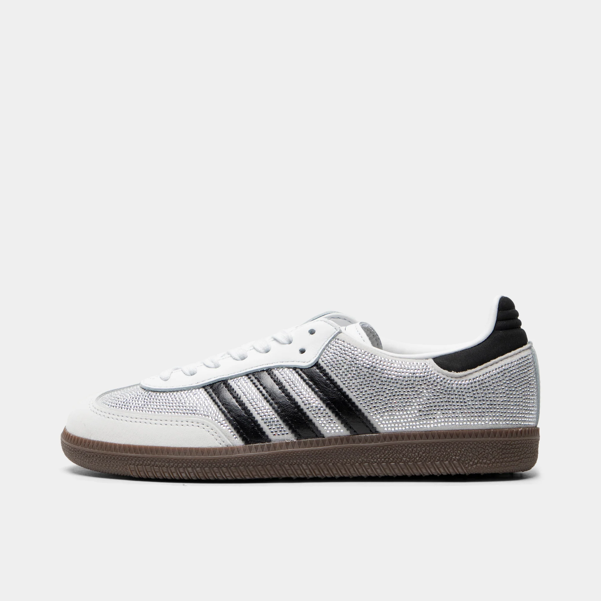 adidas Women's Samba Crystal White / White - Silver Metallic