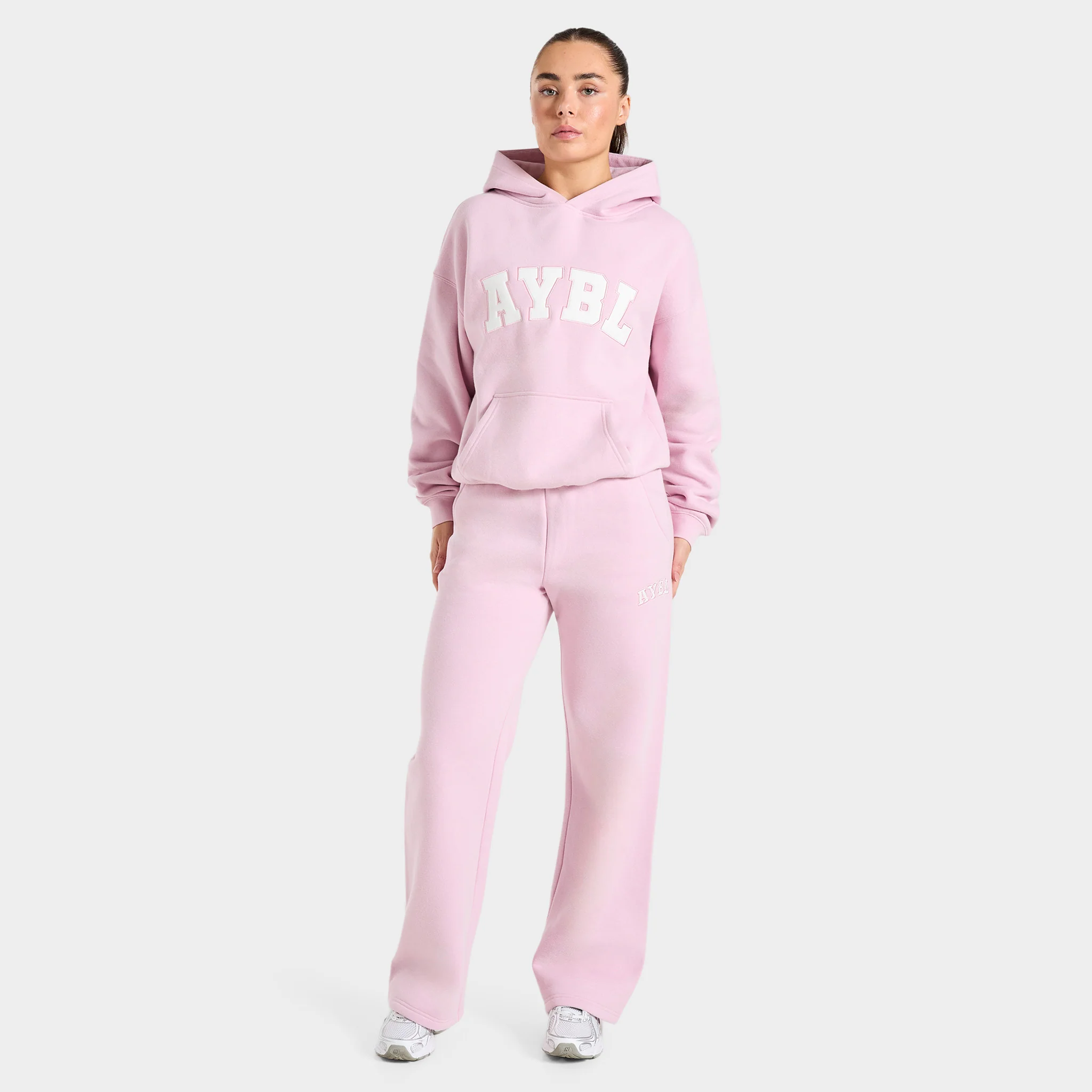 AYBL Women's Varsity 2.0 Oversized Straight Leg Jogger / Ice Pink - Image 5