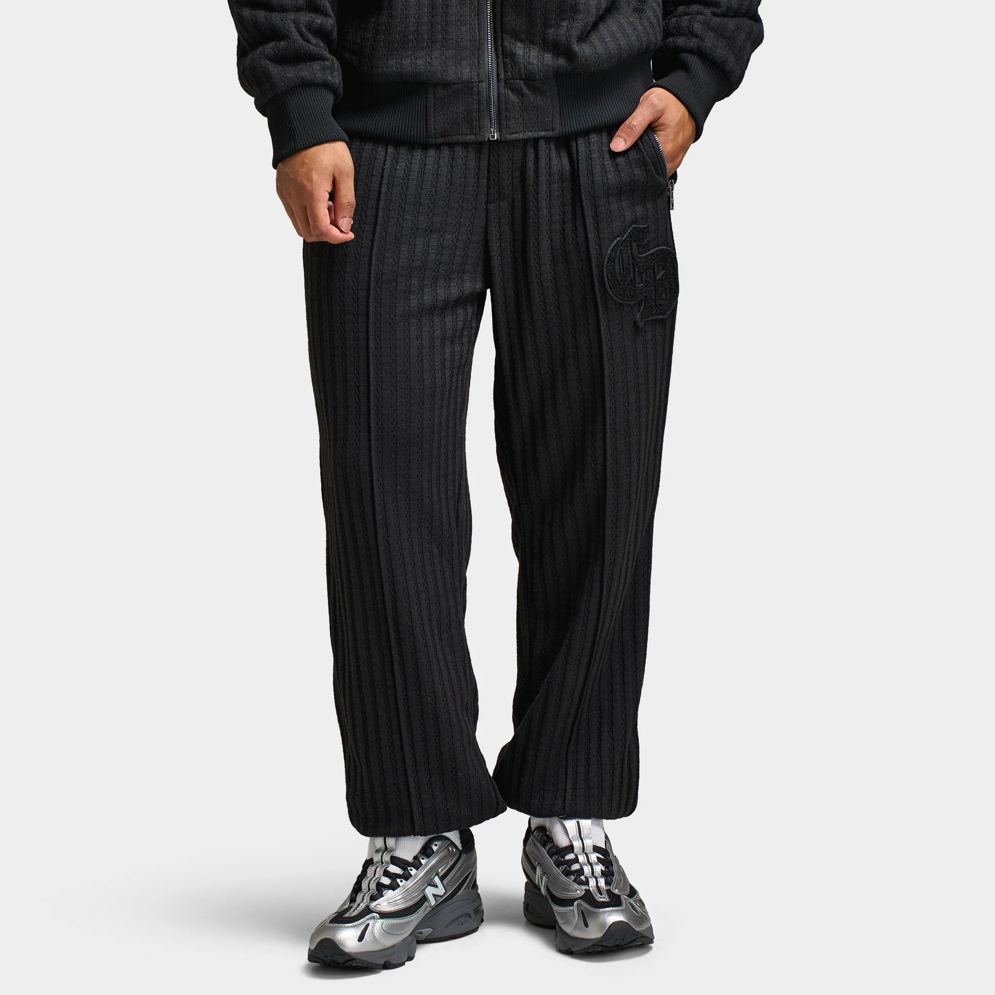 Criminal Damage Stanford Knitted Jogger / Black