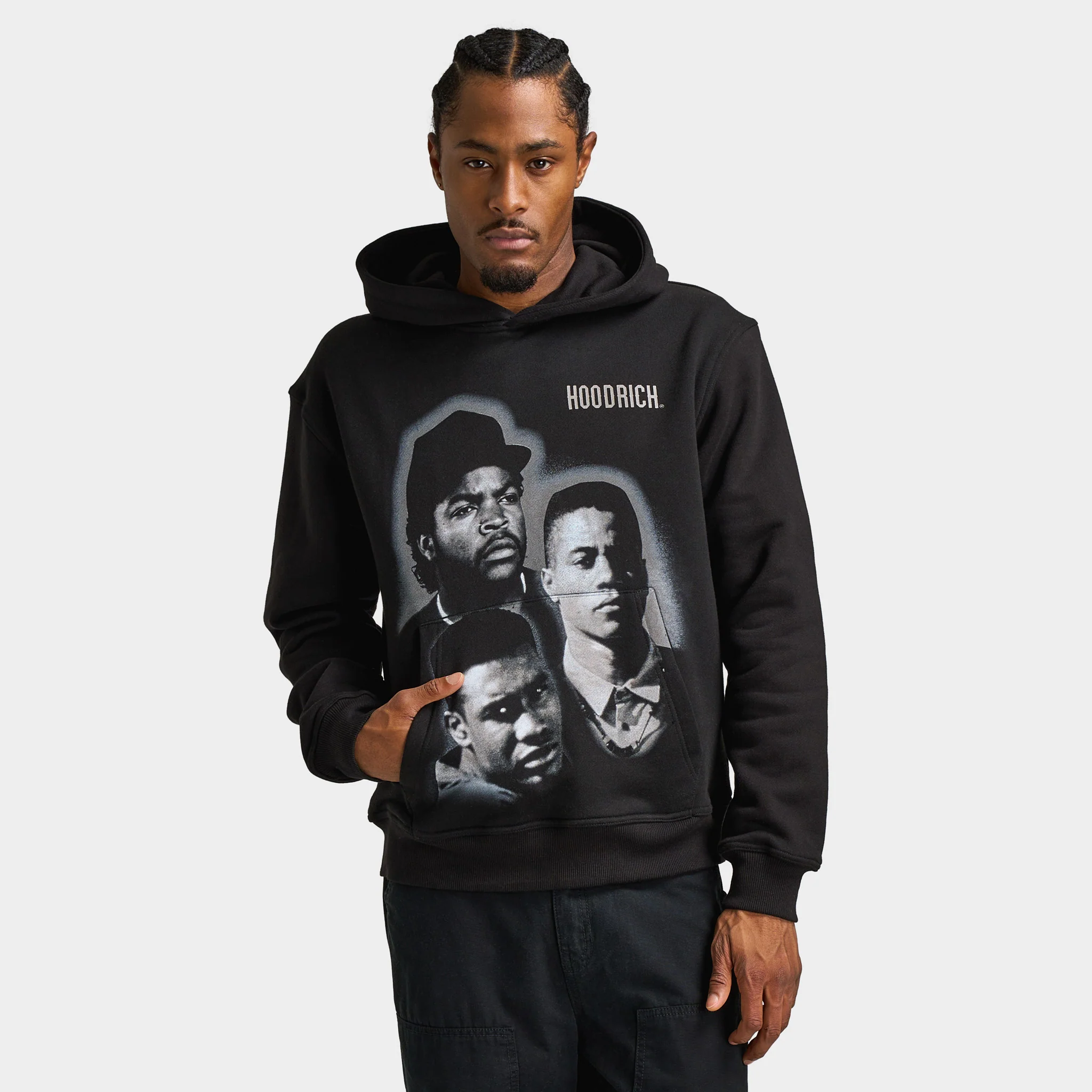 Hoodrich Heritage Print Hoodie / Black