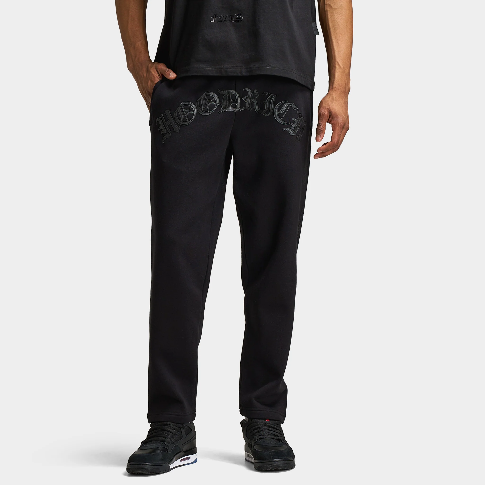 Hoodrich Inkline Oversized Open Hem Jogger / Black