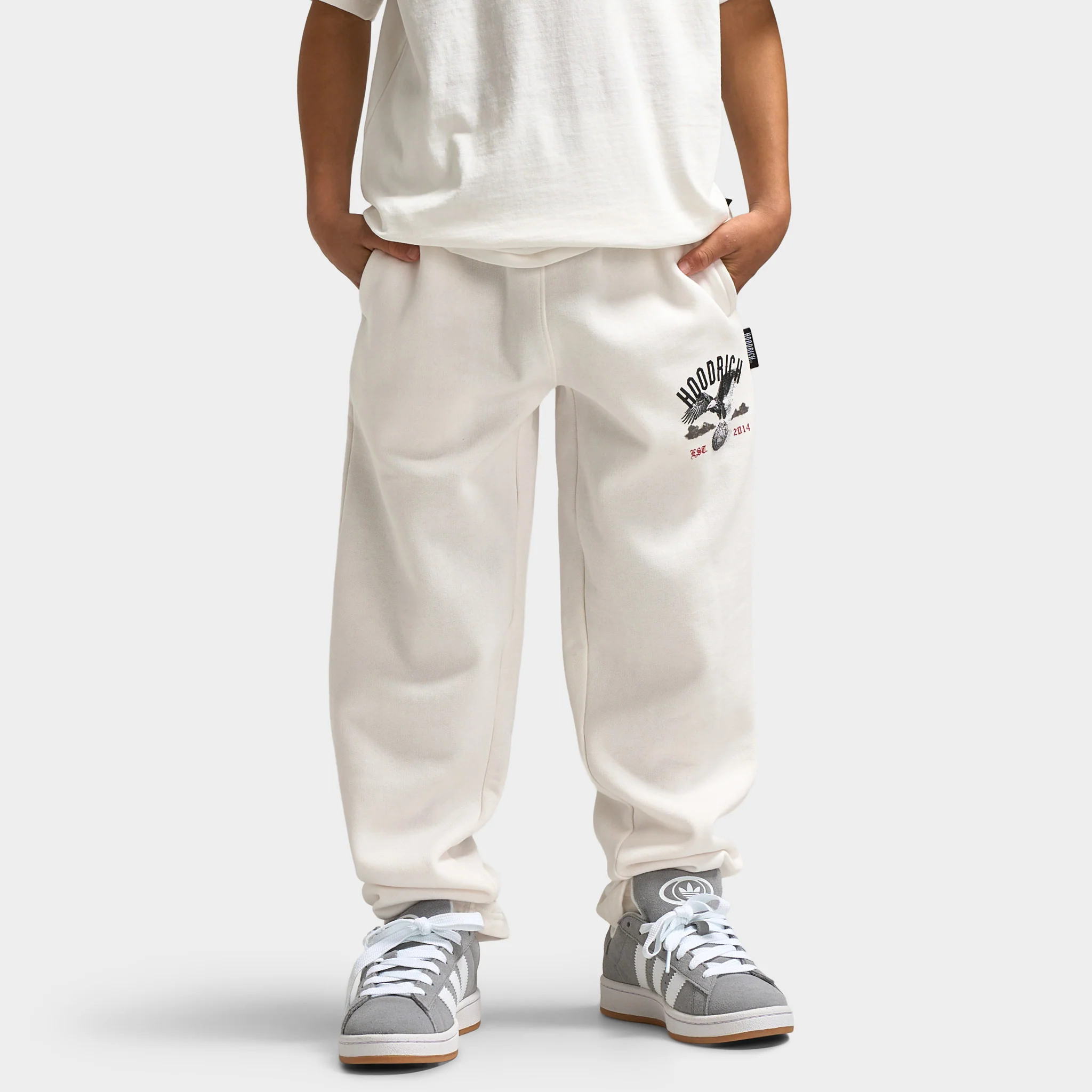 Hoodrich Juniors' Eagle Open Hem Jogger Blanc de Blanc / Black - Lychee