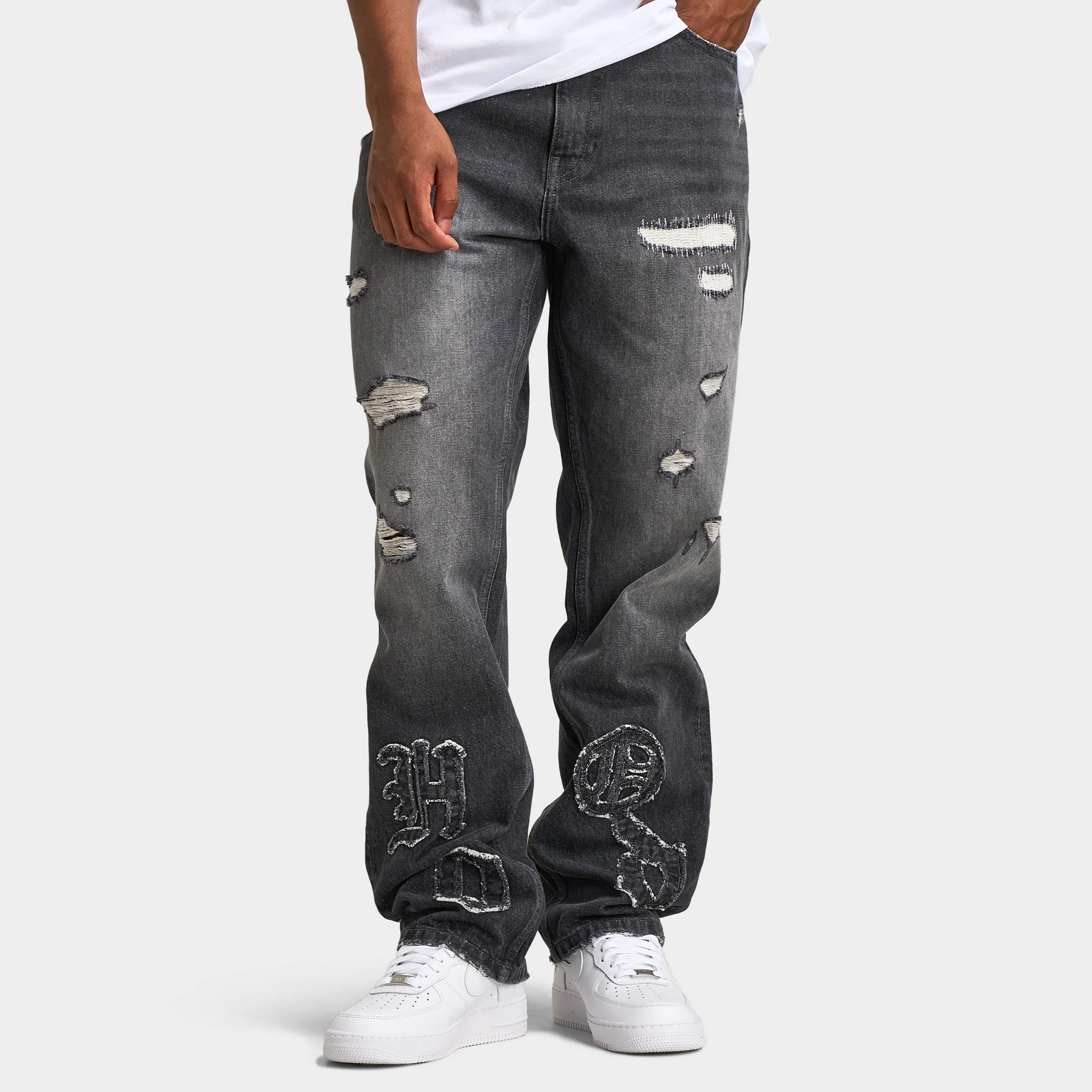 Hoodrich Rebellion Straight Leg Denim / Grey