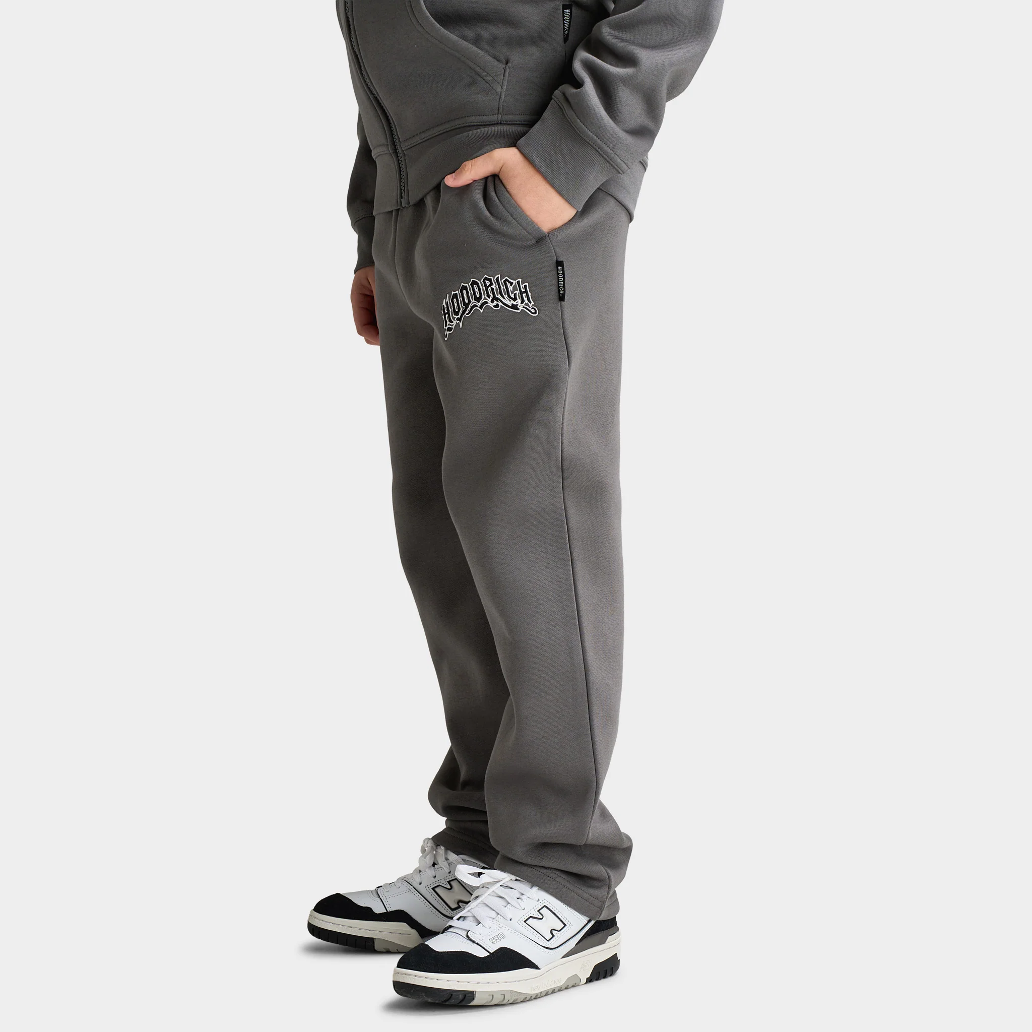 Hoodrich Juniors' Ritual Regular Open Hem Jogger Smoke Lava / White - Black - Image 2