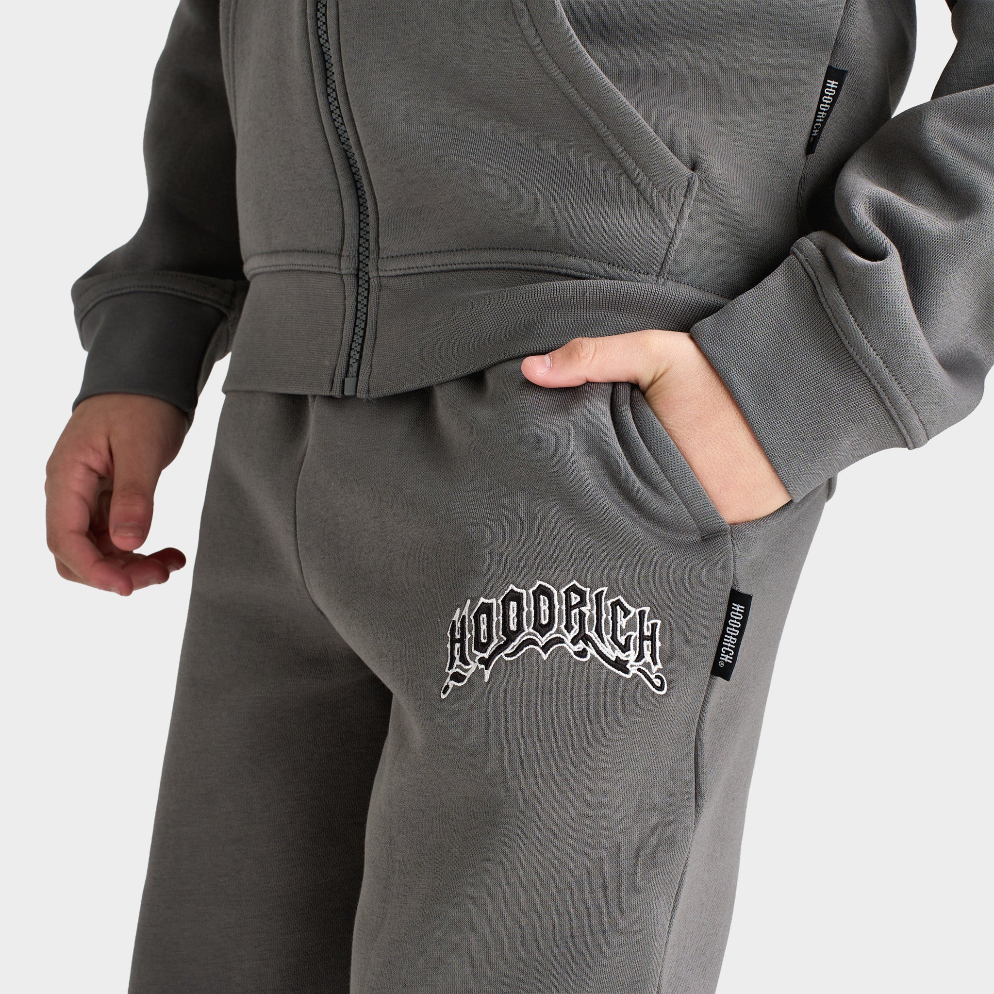 Hoodrich Juniors' Ritual Regular Open Hem Jogger Smoke Lava / White - Black - Image 5