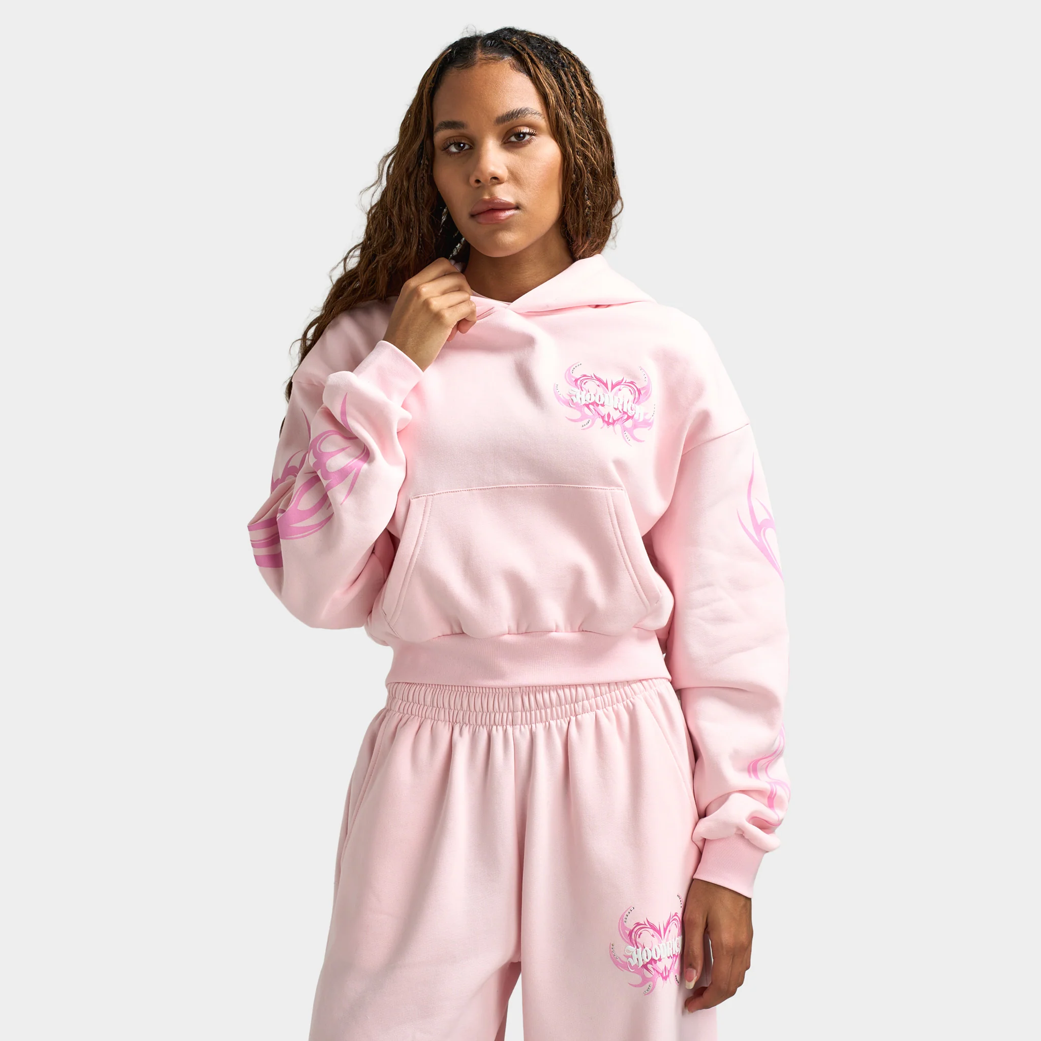 Hoodrich Women's Flux Boxy Hoodie / Pink