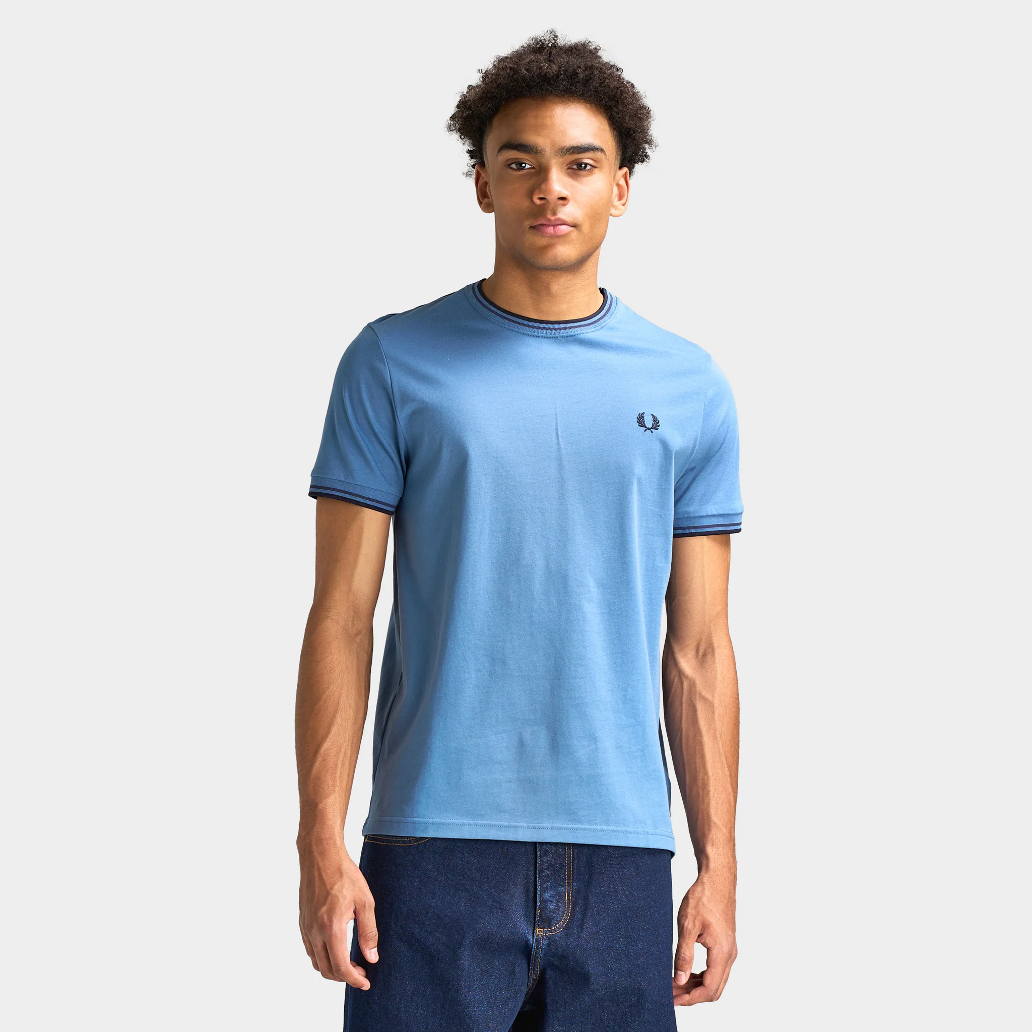 Fred Perry Twin Tipped T-Shirt Ace Blue / Navy / Tennis Blue