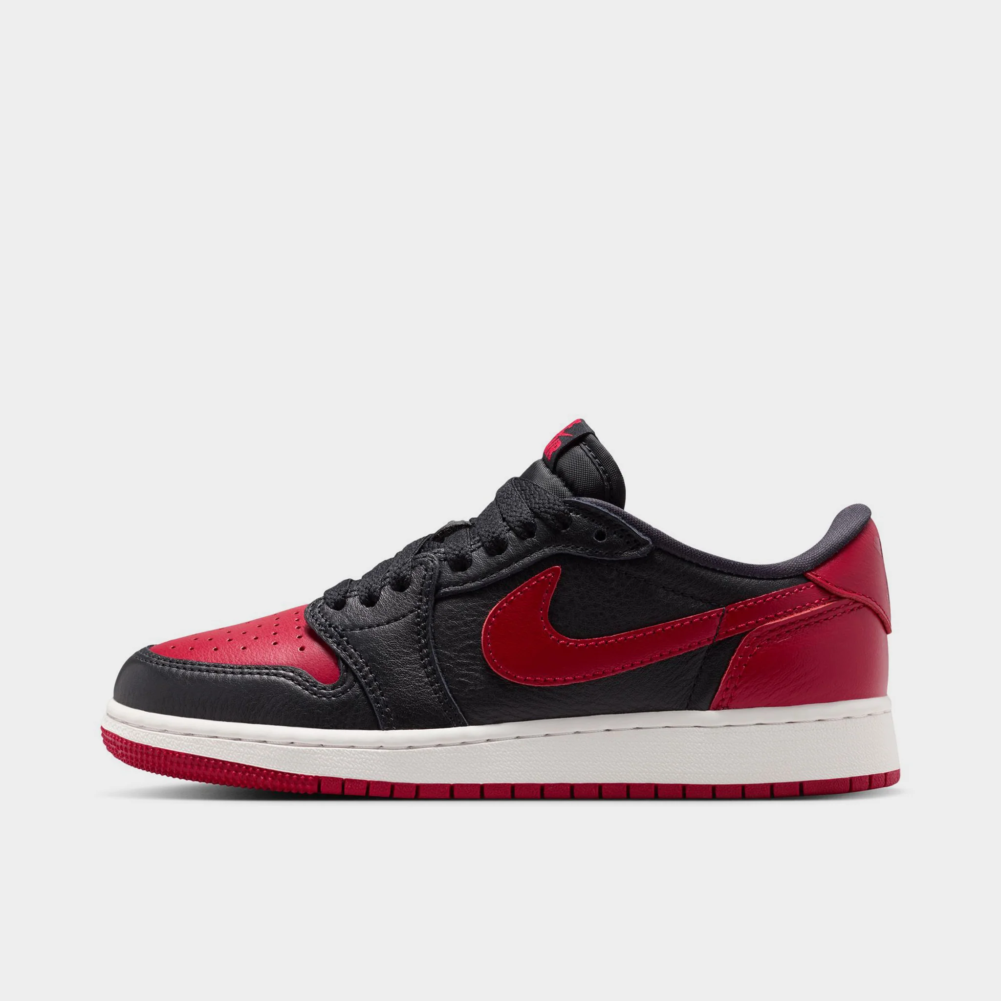 Jordan 1 Low OG Retro GS Black / Black - Varsity Red