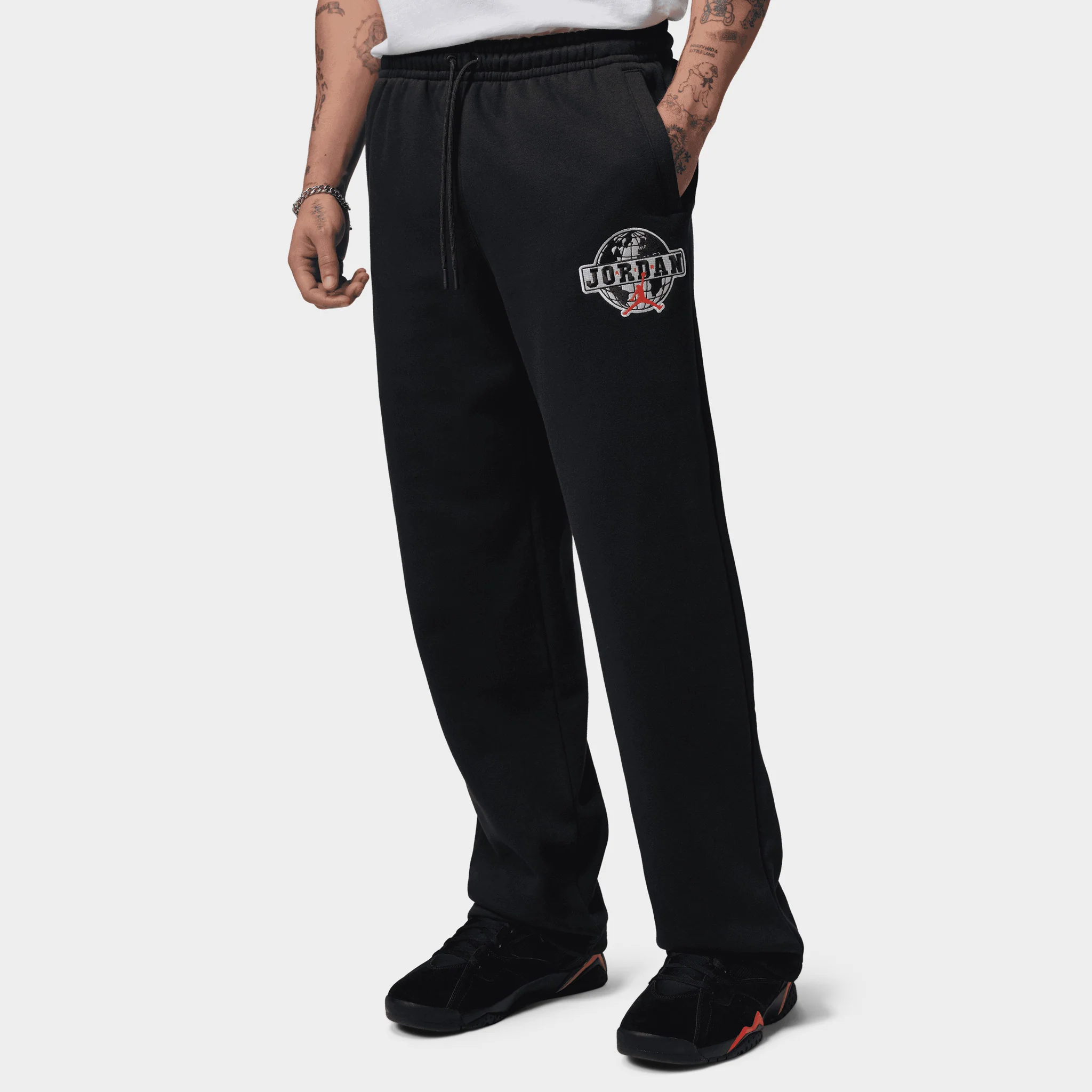 Jordan Brooklyn Open Hem Pants / Black