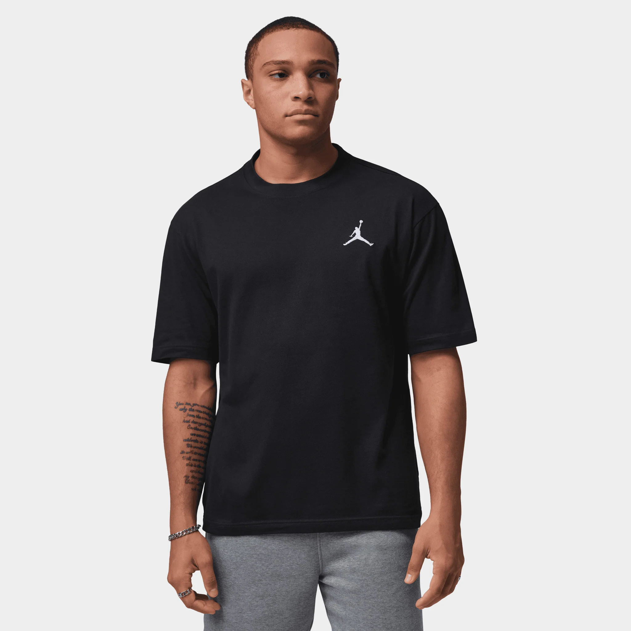 Jordan Embroidered Jumpman Tee / Black