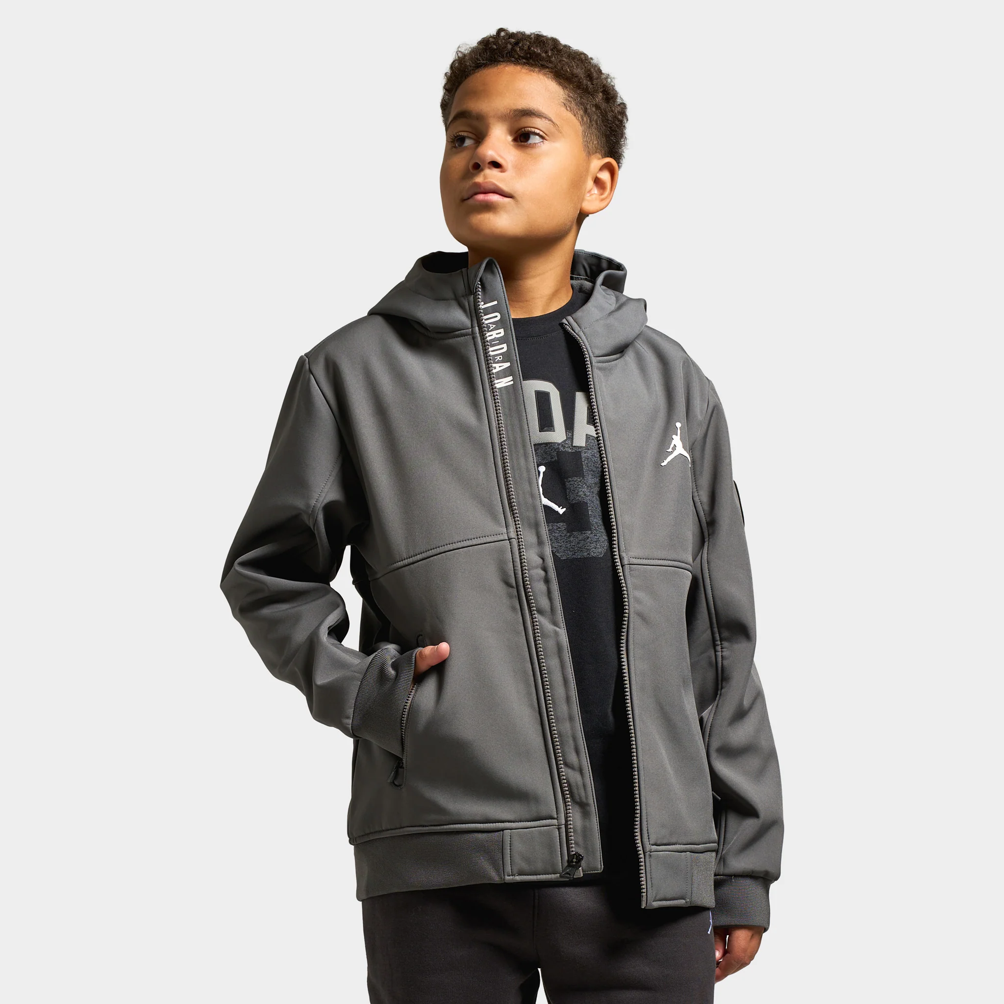 Jordan Juniors' Soft Shell Jacket / Iron Grey