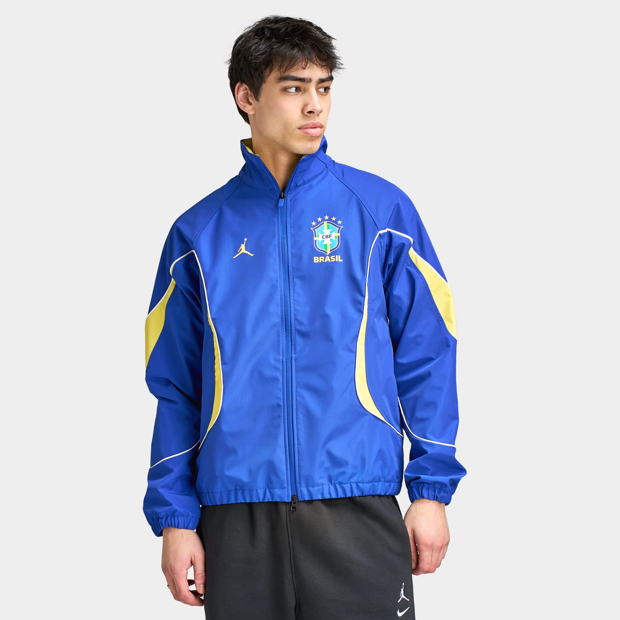 Jordan MJ Anthem Jacket P6 Old Royal / Yellow Pulse - White