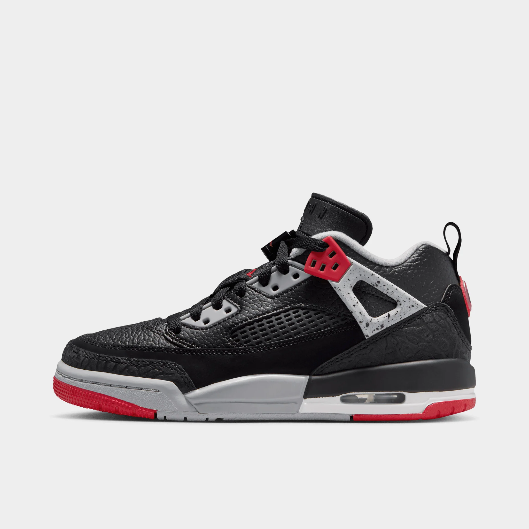Jordan Spizike Low Black / Gym Red - Wolf Grey