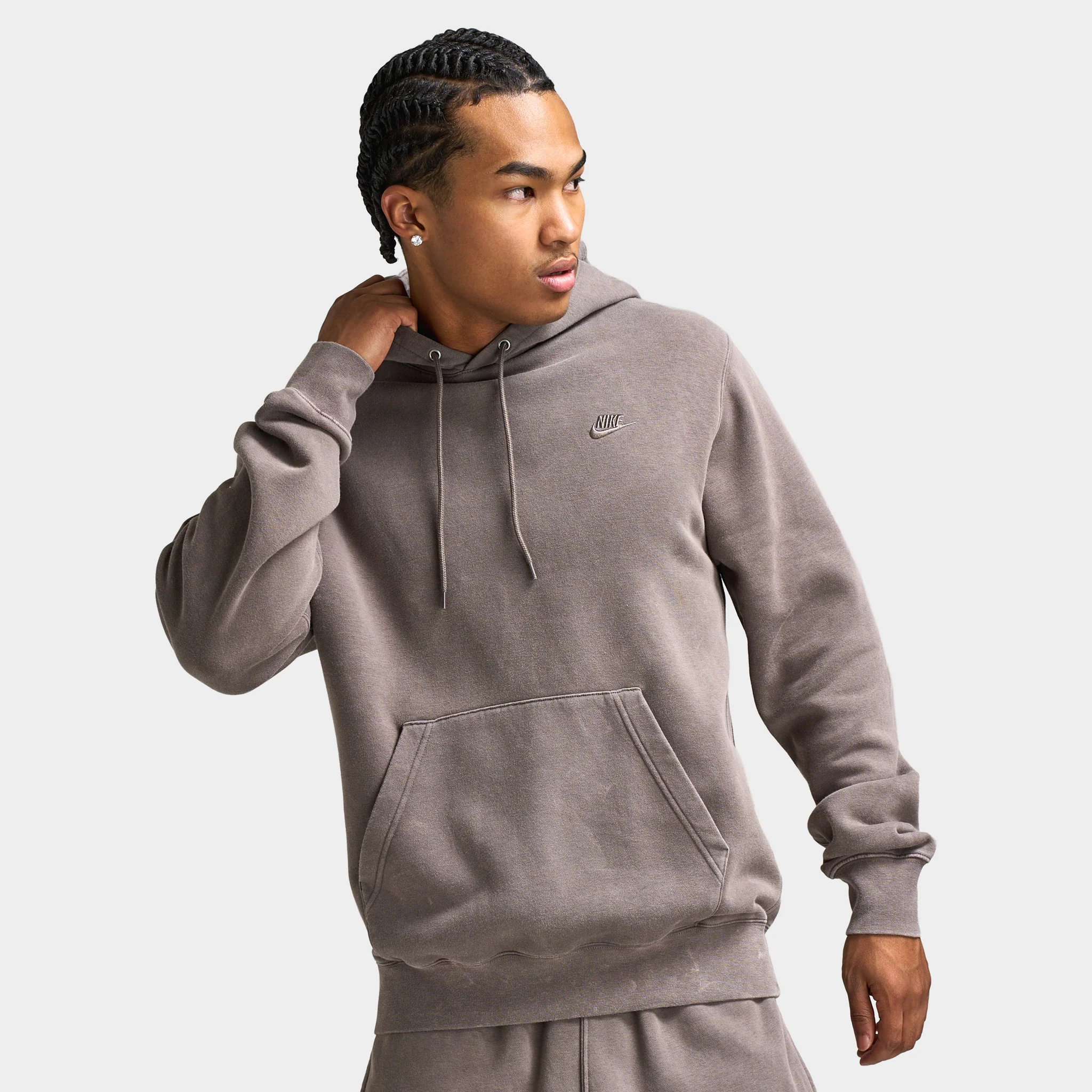 Nike CWash Club Basketball Hoodie / Cave Stone