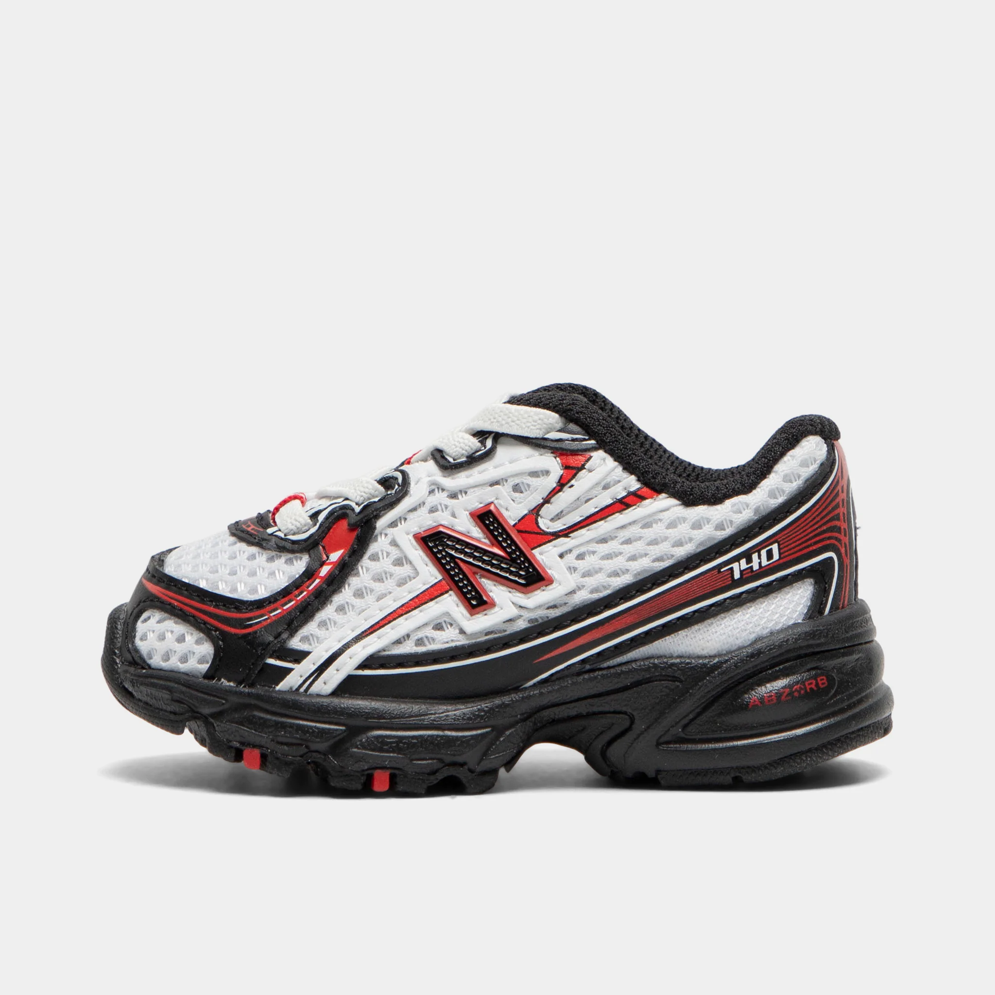 New Balance Infants' 740 White / Black - Red