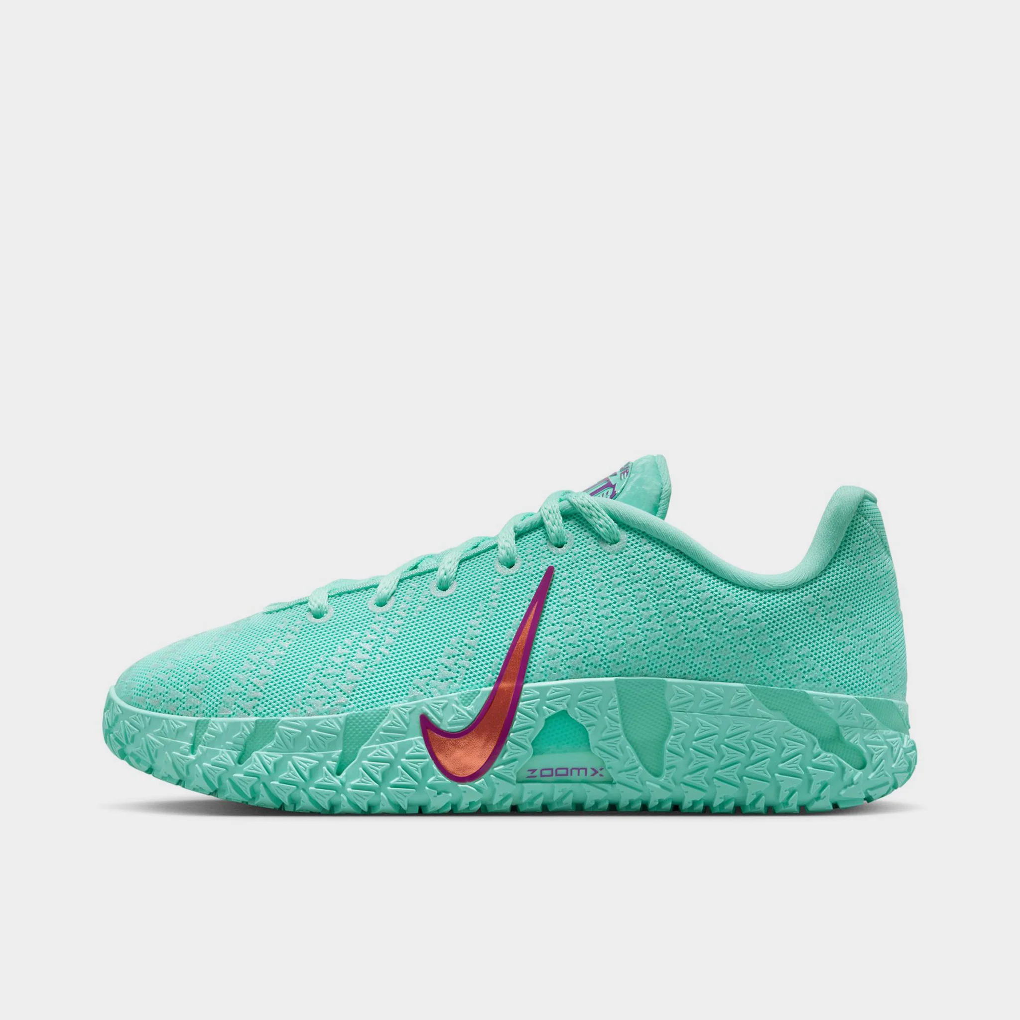 Nike Ja 3 12 Time GS Bleached Turquoise / Safety Orange - Vivid Purple