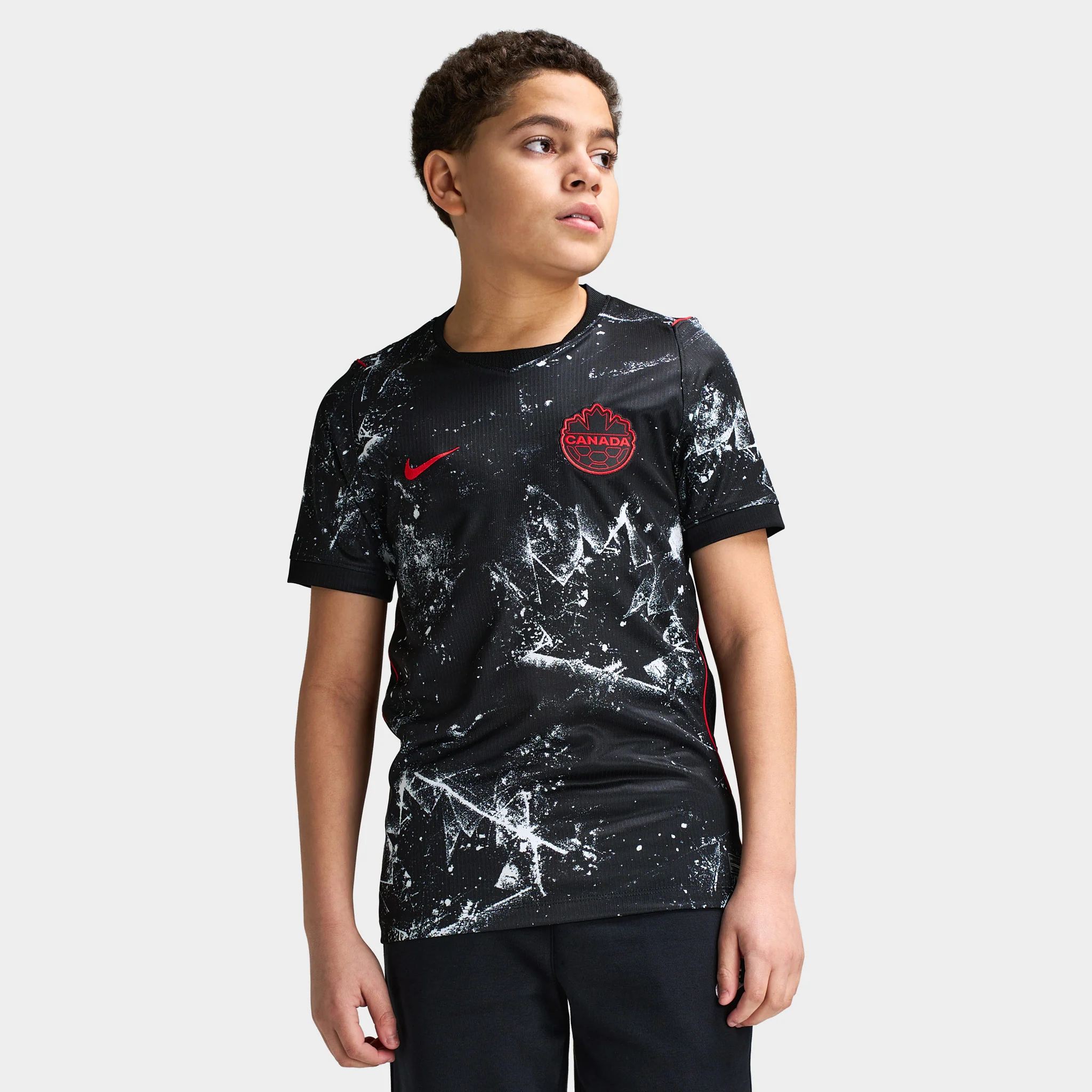 Nike Juniors' Stadium Replica Jersey Away / Black