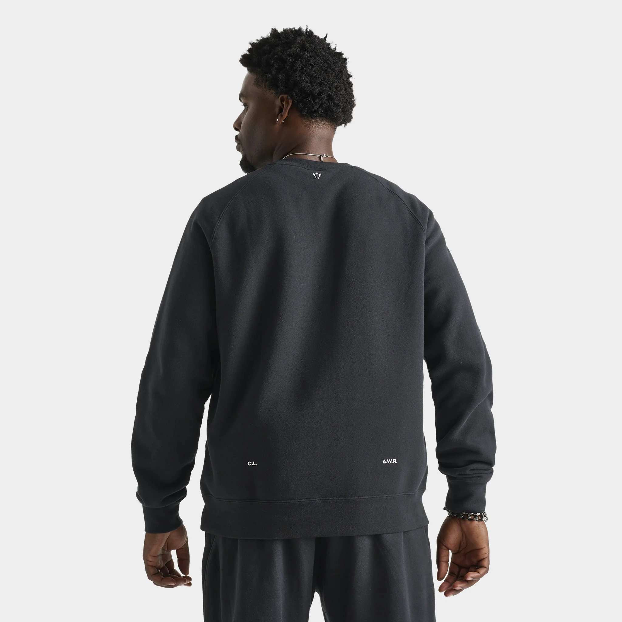 Nike NOCTA CS Cardinal Fleece Crewneck Black / White - Image 2