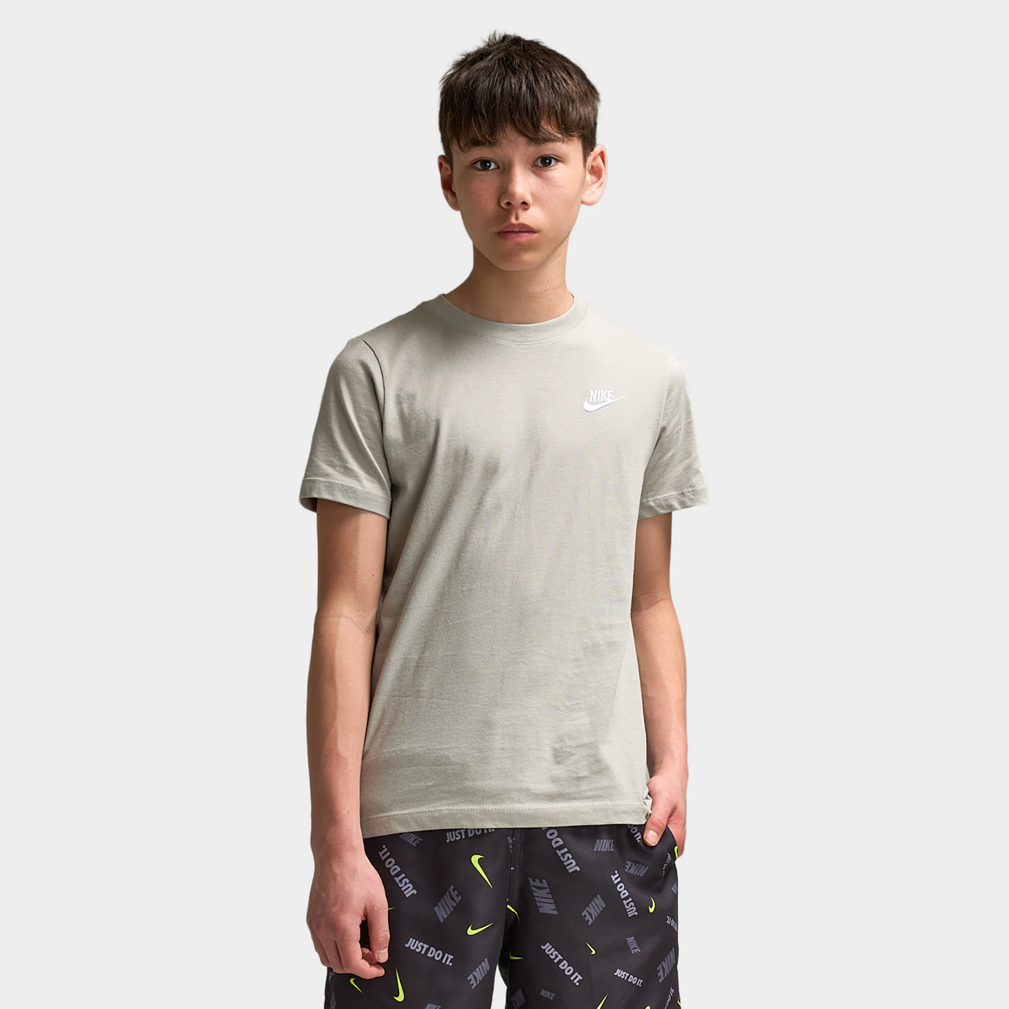 Nike Sportswear Juniors' Futura Tee Spruce Fog / White