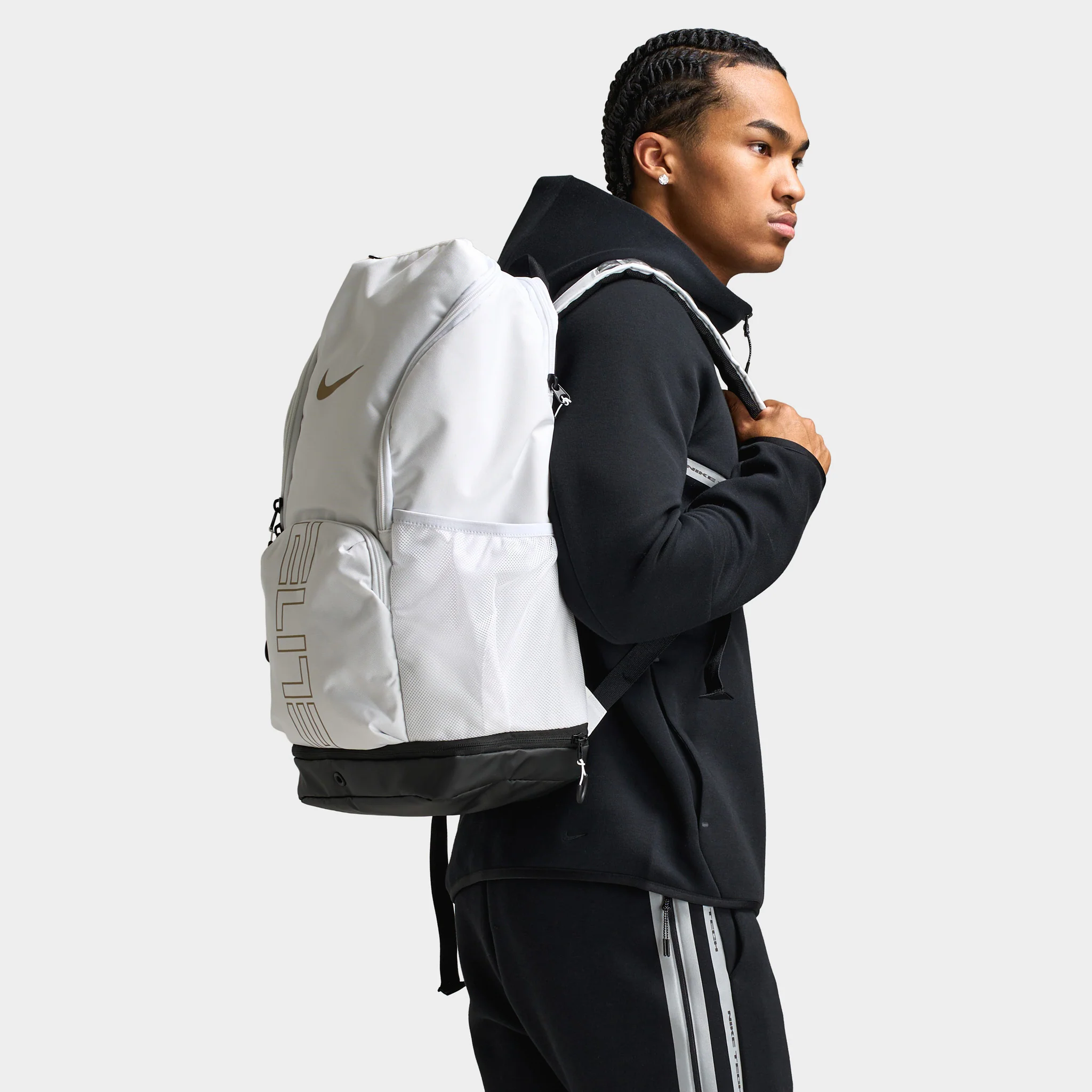 Nike Varsity Elite Backpack White / Black - Gold