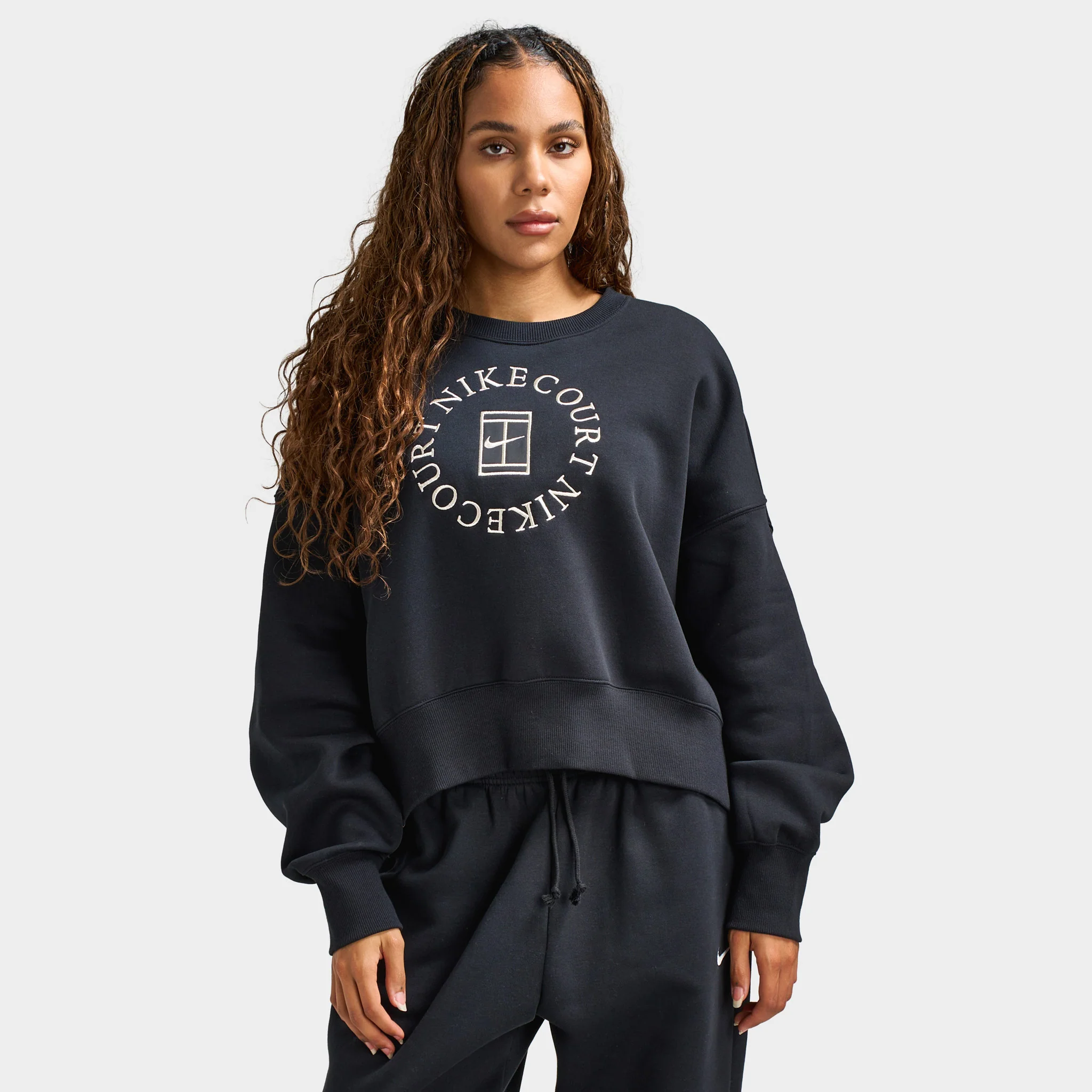Nike Women's Phoenix Over-Oversized Crewneck Heritage Black / Anthracite