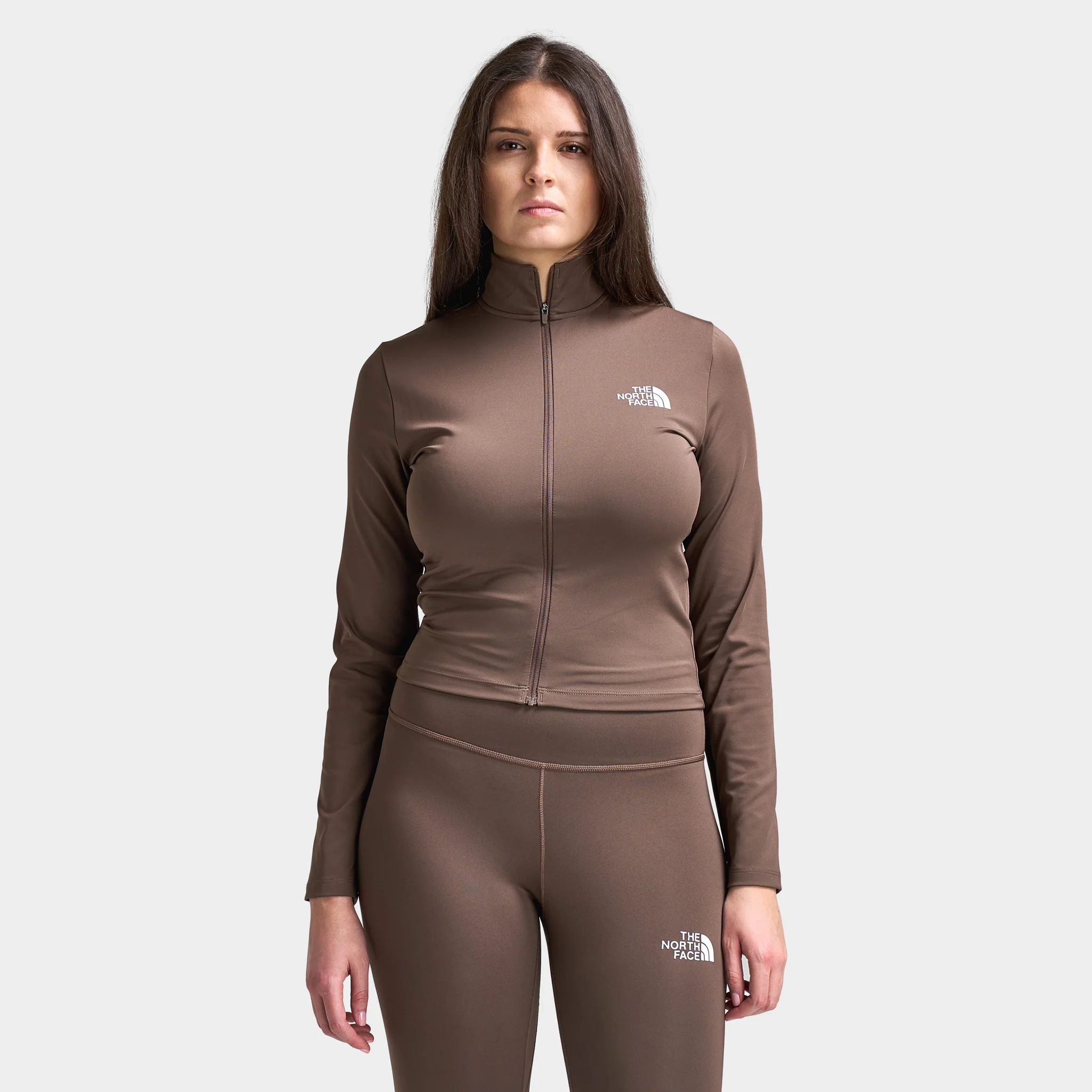 The North Face Women's Performance Simple Fullzip / Smokey Brown