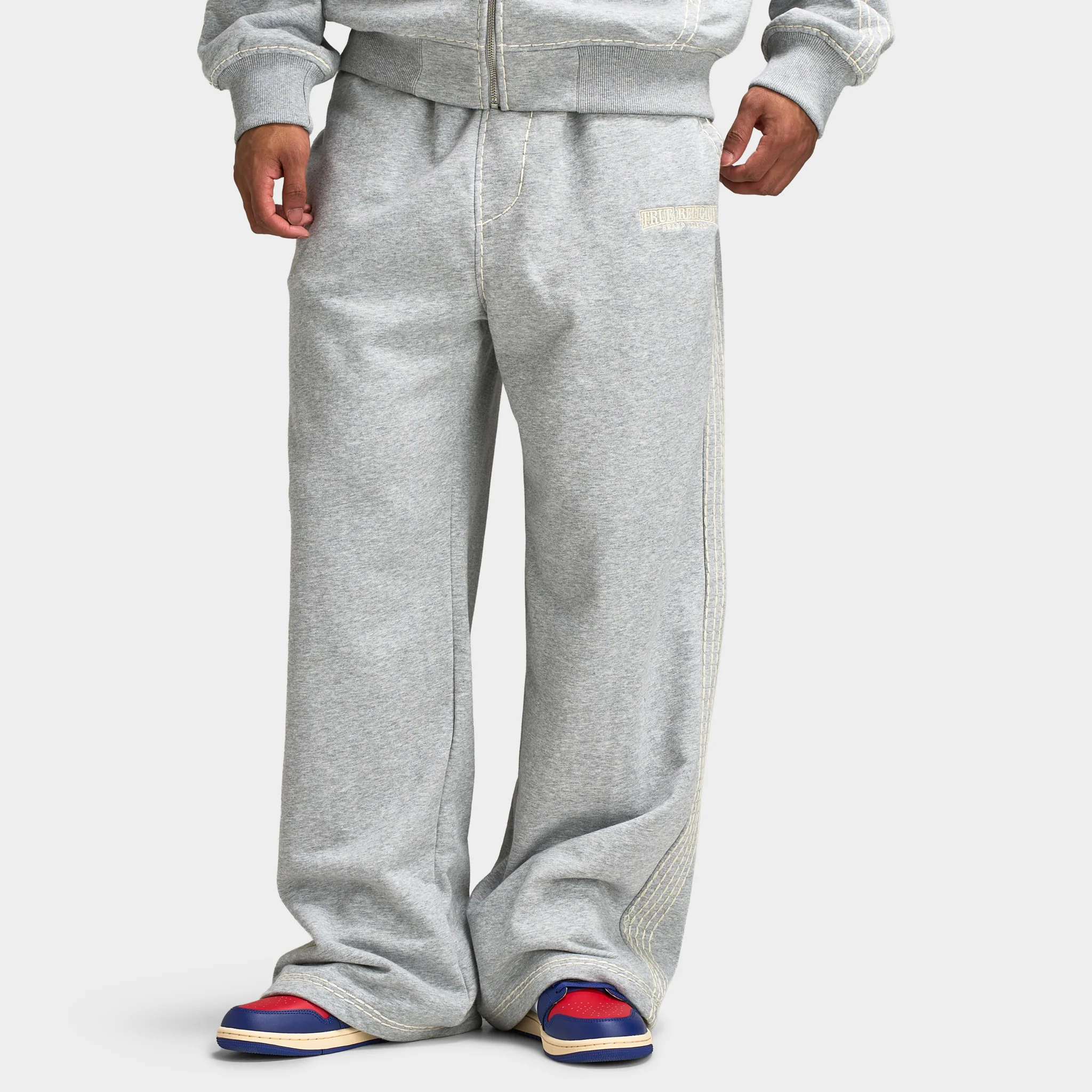 True Religion Super T Baggy Sweats / Heather Grey