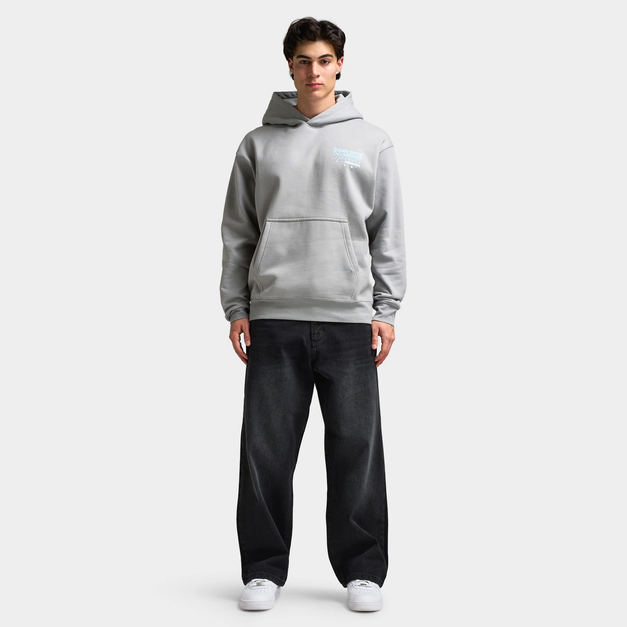 Unlike Humans Service Hoodie / Ultimate Gray
