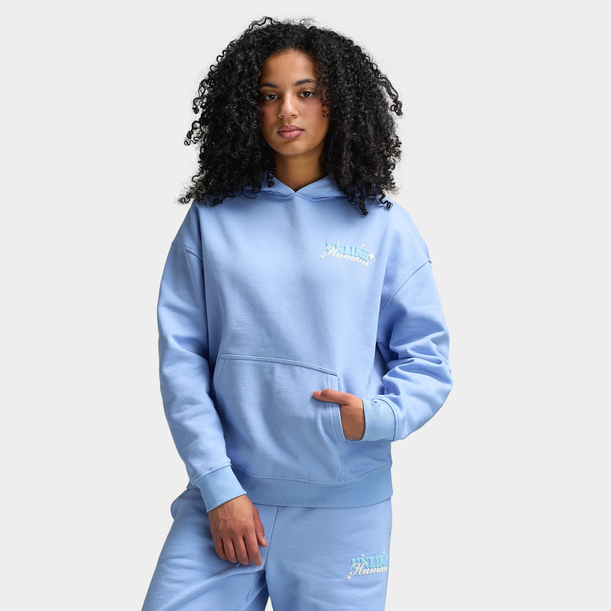 Unlike Humans Sun Hoodie / Blue